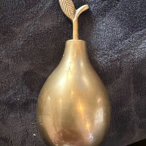 Elegant Gold Pear bell Accent